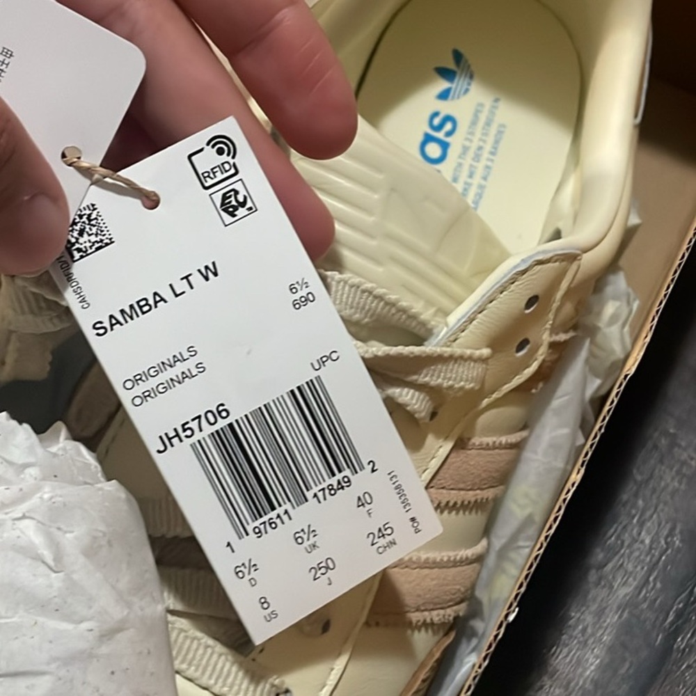 Adidas Samba in Cream and Brown - Picture 4 of 10